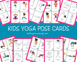 Kids Yoga Pose Cards | Flash Cards | Educational Material | Printable