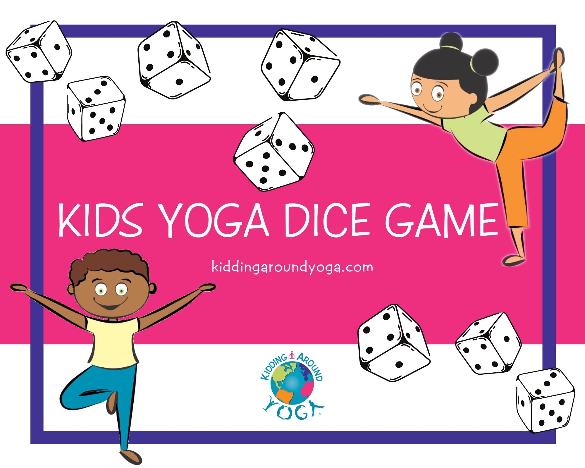 Yoga Dice Game, Fun Kids Yoga Games