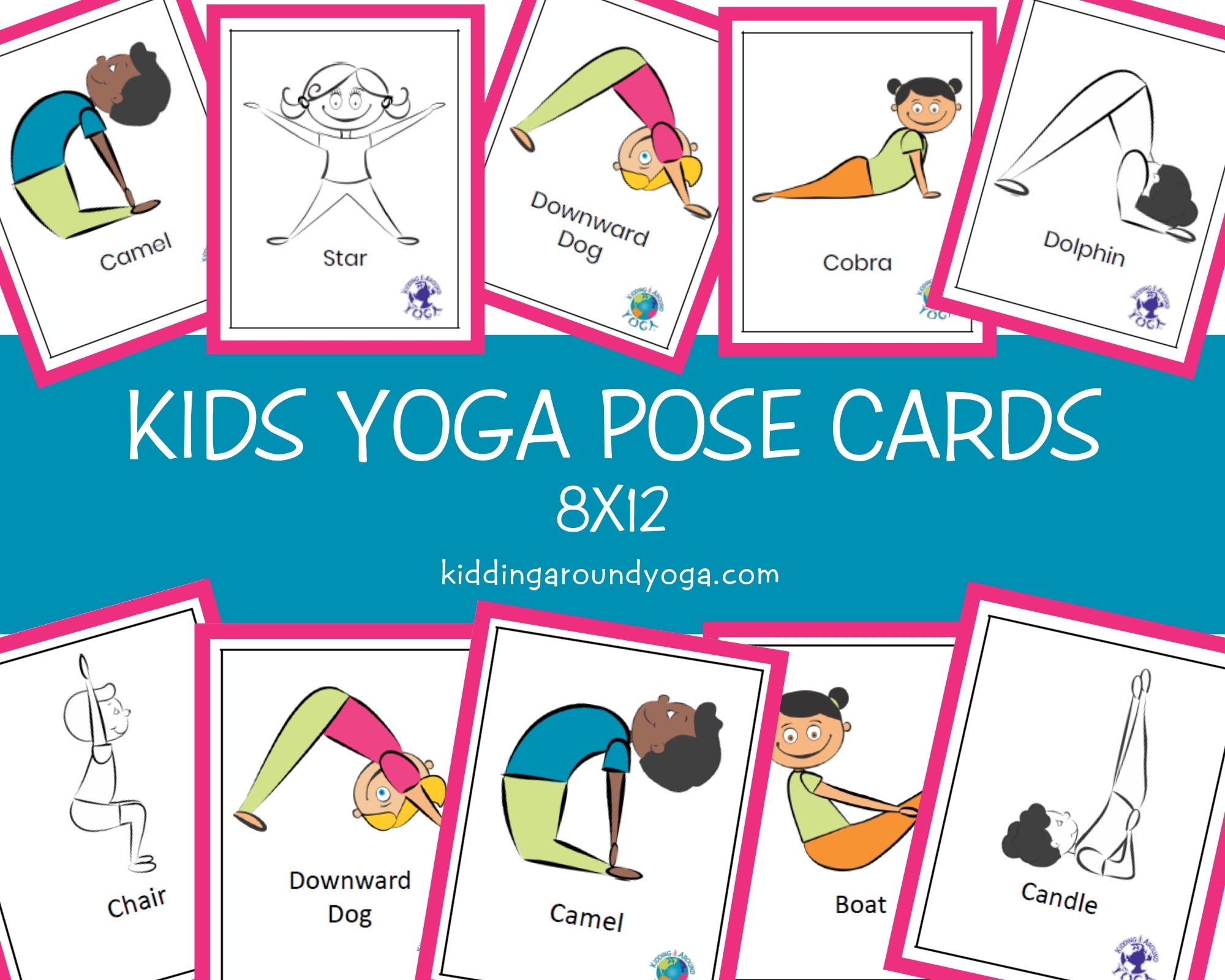 kids-yoga-pose-cards-8x12-flash-cards-educational-material-print-kidding-around-yoga-shop for Free Printable Animal Yoga Cards Kids Yoga Pose Cards 8x12 | Flash Cards | Educational Material | Print – Kidding Around Yoga Shop for Free Printable Animal Yoga Cards