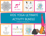 Kids Yoga Ultimate Activity Bundle | Flash Cards | Yoga Games | Yoga Songs | Downloadable