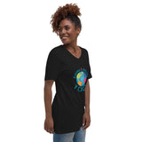 Unisex Short Sleeve V-Neck T-Shirt | Yoga Clothes